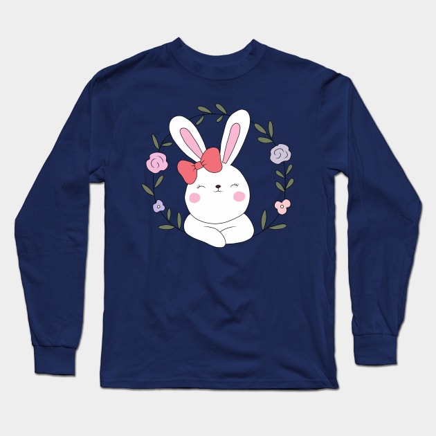 Little Bunny Long Sleeve T-Shirt by valentinahramov